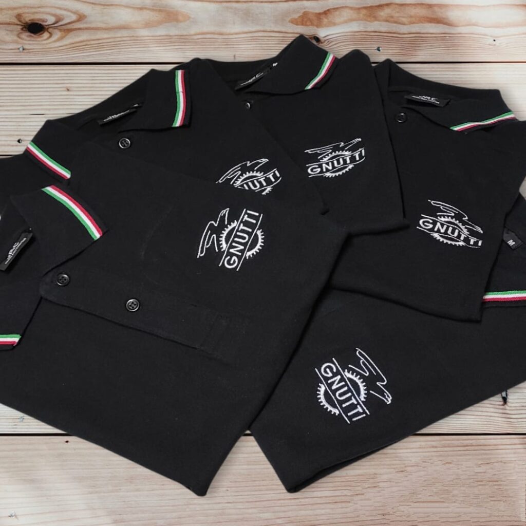 polo nere con logo per sicurezza/vigilanza